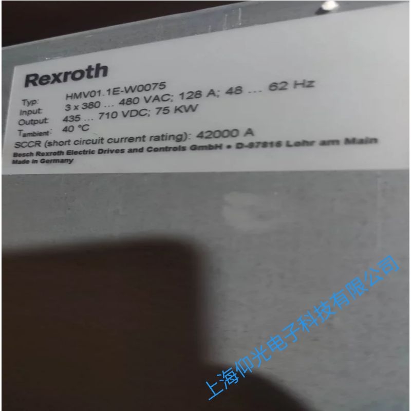REXROTH力士樂(lè)伺服驅(qū)動(dòng)器報(bào)F4009代碼維修電話多少