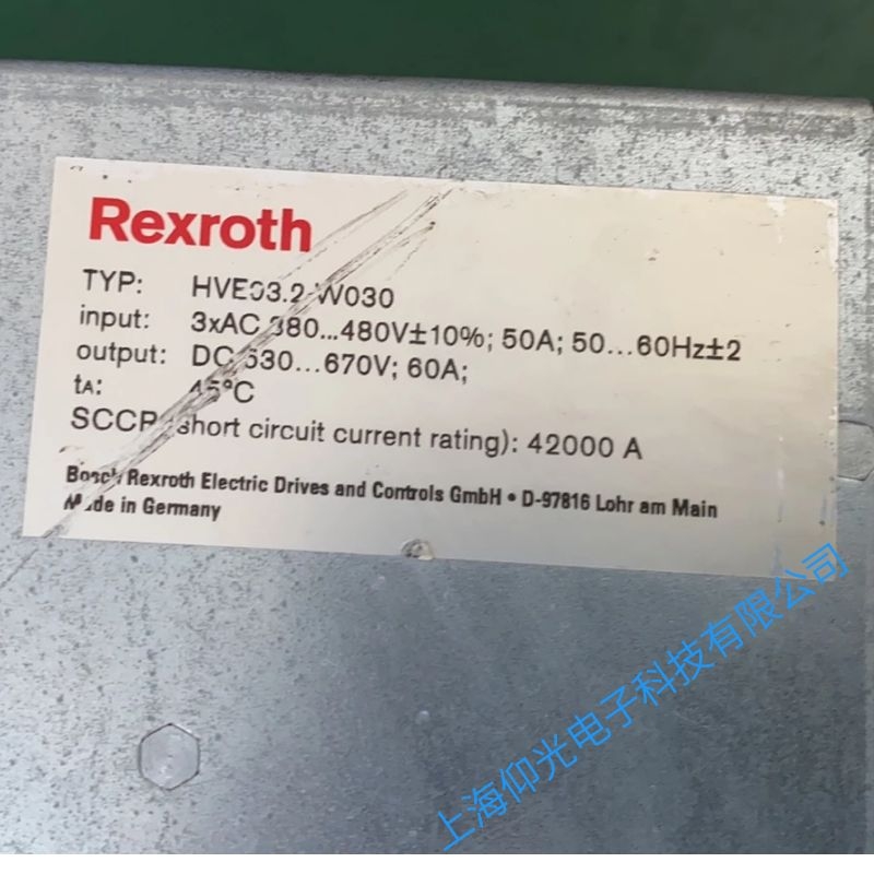 REXROTH力士樂(lè)伺服驅(qū)動(dòng)器報(bào)F3115代碼維修公司
